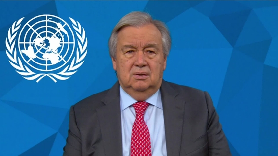 António Guterres (Secretario General) con motivo del Día Mundial de las Telecomunicaciones y la Sociedad de la Información 2023