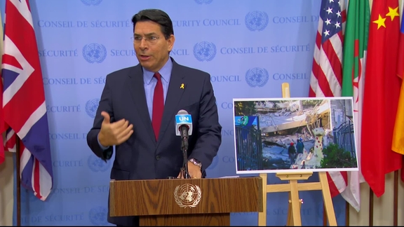 Danny Danon (Israel) on the situation in the Middle East - Security Council Media Stakeout