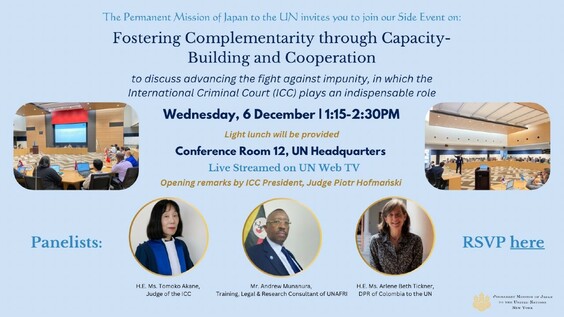 Fostering Complementarity Through Capacity-Building and Cooperation - ASP22 Side Event