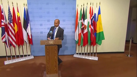 James Kariuki (United Kingdom) on the situation in Myanmar - Security Council Media Stakeout