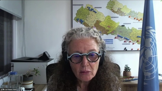 Lila Pieters Yahia (Resident Coordinator) on the floods in Nepal - Press Conference
