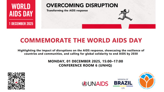 2025 World AIDS Day: Overcoming disruption, transforming the AIDS response