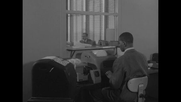 Teletypist at Work
