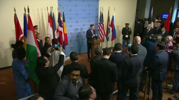 Flag Installation Ceremony for Incoming Security Council Members