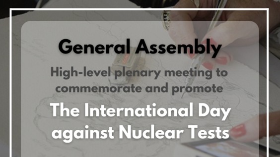 High-level plenary meeting to commemorate and promote the International Day against Nuclear Tests - General Assembly: 100th plenary meeting, 76th session