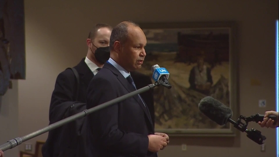 James Kariuki (United Kingdom) on the situation in Ukraine - Security Council Media Stakeout