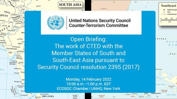 The work of the Counter-Terrorism Committee Executive Directorate (CTED) with the Member States of South and South-East Asia
