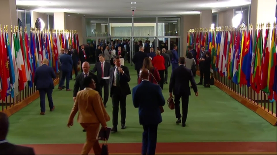 Arrival of Heads of State and of Government to the General Assembly Hall