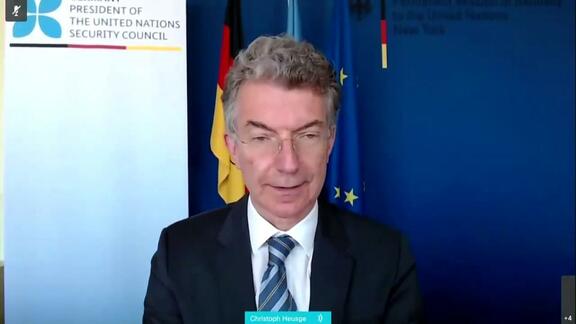 Virtual Media Stakeout by Security Council President