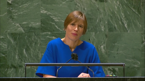 Estonia- President Addresses General Debate, 76th Session