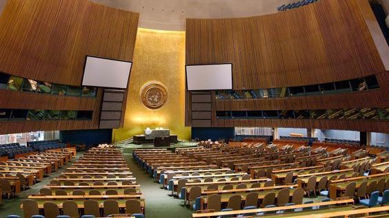 Asamblea General, 101ª sesión plenaria,  76° período de sesiones