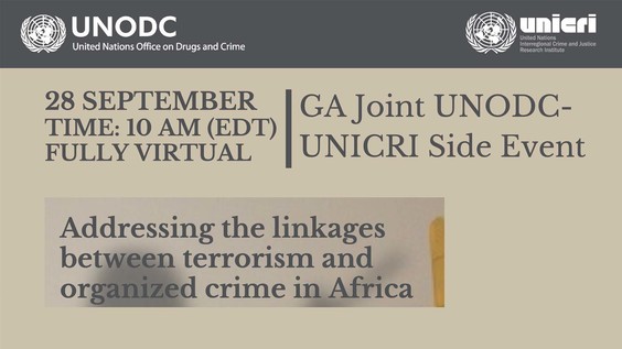 Addressing the linkages between terrorism and organized crime in Africa: UNODC-UNICRI Virtual Side Event