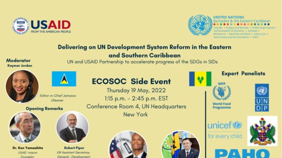 Delivering on UN Development System Reform in the Eastern and Southern Caribbean: UN and USAID Partnership to accelerate progress of the SDGs in SIDS