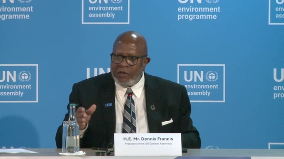 Press Briefing: Dennis Francis (PGA) on Climate Change - Sixth Session of the UN Environment Assembly