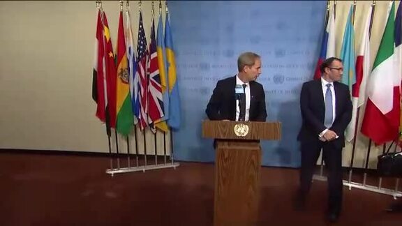 Security Council Media Stakeout on Cyprus