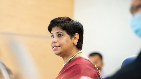 President of the Human Rights Council, Ambassador Nazhat Shameem Khan of Fiji, following her presentation of the annual report on the activities of the Human Rights Council to the UN General Assembly - Press Conference