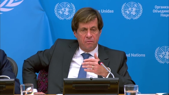 Press Conference: Ambassador Nicolas de Rivière, President of the Security Council for January and Permanent Representative of France to the United Nations.