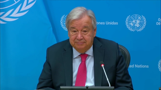 Press Conference: António Guterres (UN Secretary-General) prior to the opening of the 79th High-level session of the General Assembly