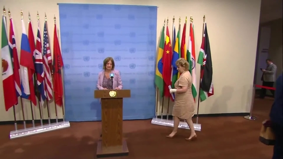 Mona Juul (Norway) & Geraldine Byrne Nason (Ireland) on the situation in the Middle East - - Security Council Media Stakeout