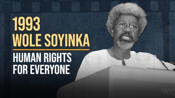 Wole Soyinka at Human Rights Conference