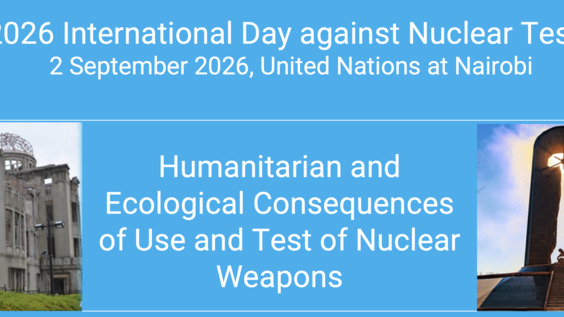 International Day against Nuclear Tests 2026 at UNON