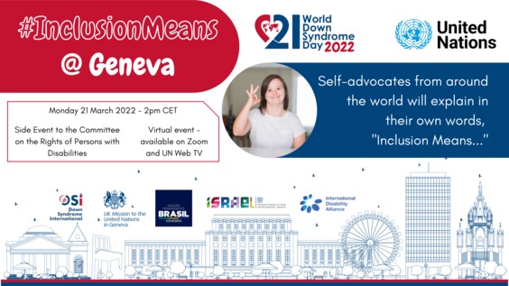 #InclusionMeans - World Down Syndrome Day event