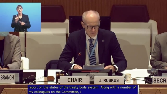 583rd Meeting, 27th Session, Committee on the Rights of Persons with Disabilities (CRPD)