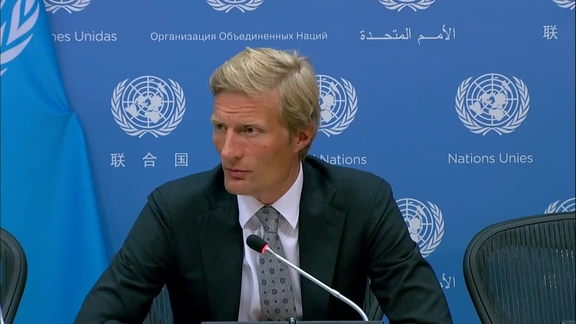 Carl Skau (World Food Programme) on the suspension of the Black Sea Initiative - Press Conference