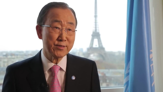 Ban Ki-moon (Secrétaire général de l'ONU) sur les changements climatiques et la COP21 - Entretien avec la Radio des Nations Unies (Paris, 29 novembre 2015)