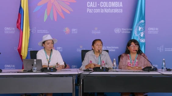 Press Conference: Addition to the Global Pact for Water and Biodiversity proposed by Colombia – United Nations Biodiversity Conference 2024