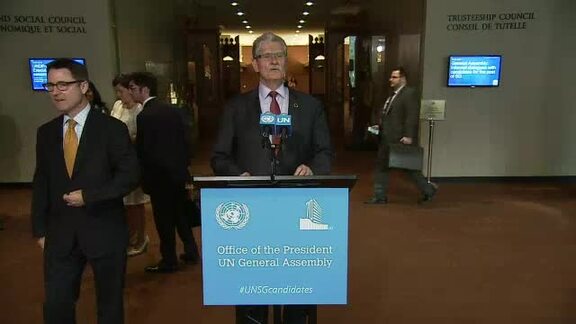 Assembly President Briefs on Dialogues with Candidates for Next Secretary-General