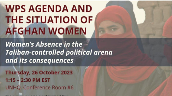 Afghan Women's Absence in the Taliban-controlled Political Arena and its Consequences