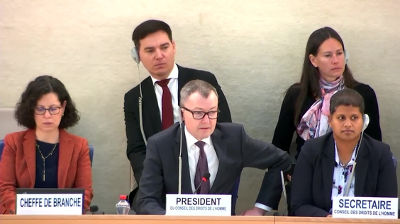 Organizational Meeting - 37th Special Session of Human Rights Council