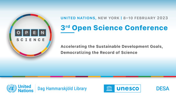 2nd Day: 3rd Open Science Conference: Accelerating the Sustainable Development Goals, Democratizing the Record of Science