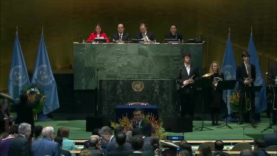 Opening Ceremony, High-level Signature Ceremony for the Paris Agreement