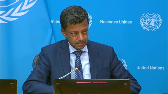Jamal Fares Alrowaiei (Permanent Representative, Mission of Bahrain to the United Nations and President of the Security Council in April 2026) on the programme of work during the month of April - Press Conference