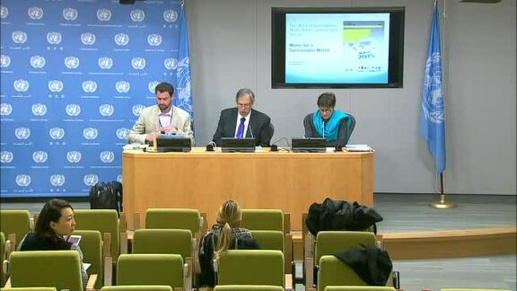 Press Conference on the 2015 World Water Development Report 