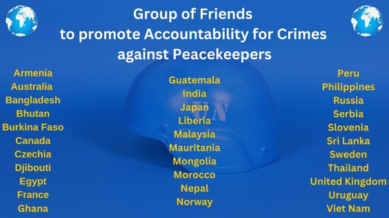 Launch of Group of Friends to promote Accountability for Crimes Against Peacekeepers