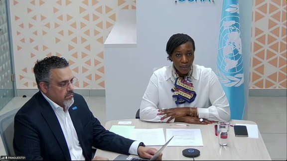 Edem Wosornu (OCHA) and Altaf Musani (WHO) on their mission to Cuba - Press Conference