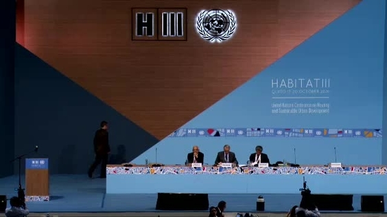 Representative of the UN High Commissioner For Human Rights, Habitat III, 7th plenary meeting