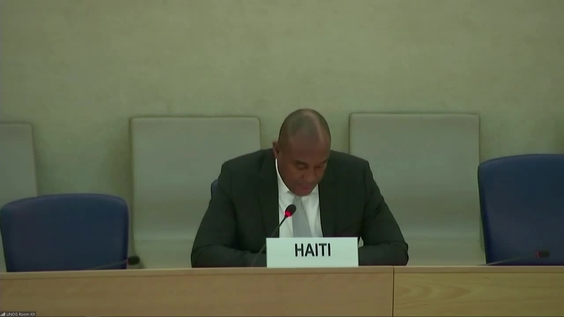 Haiti UPR Adoption - 40th Session of Universal Periodic Review