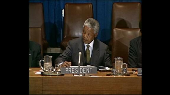 Nelson Mandela Addresses OAU