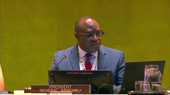 General Assembly: High-level meeting on sand and dust storms on the theme "Working across agendas for resilience and sustainability", 79th session