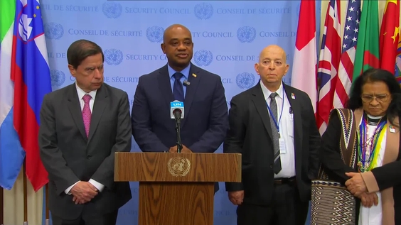 Luis Guilberto Murillo (Colombia) on the situation in Colombia - Security Council Media Stakeout