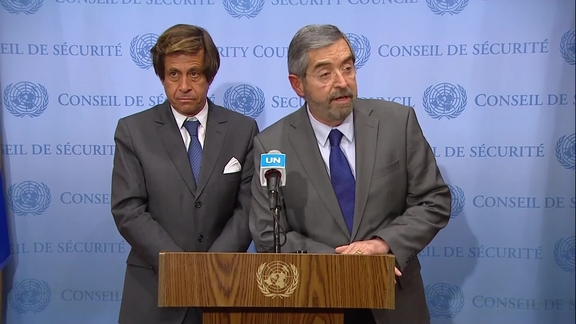 Nicolas de Rivière (France) and Juan Ramón de la Fuente (Mexico) on Ukraine - Security Council Media Stakeout