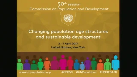 (8th meeting) 50th Session of the Commission on Population and Development (#CPD50), 3-7 April 2017