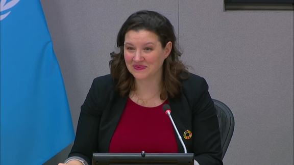 Cassie Flynn (UNDP) and Stephen Fisher (University of Oxford) on the launch the second edition of the People's Climate Vote - Press Conference