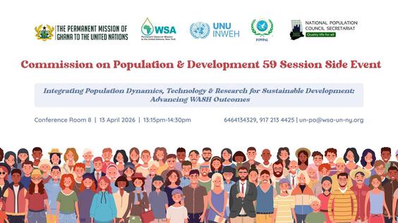 Integrating Population Dynamics, Technology and Research for Sustainable Development: Advancing WASH Outcomes (CPD59 Side Event)