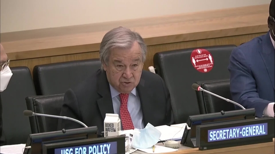 António Guterres (UN Secretary-General) at the Economic and Social Council, 2022 session on Our Common Agenda