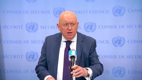 Vassily Nebenzia (Russian Federation)  Security Council Stakeout